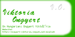 viktoria ongyert business card